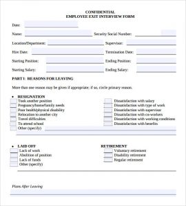 free printable employment verification form sample employee exit interview form