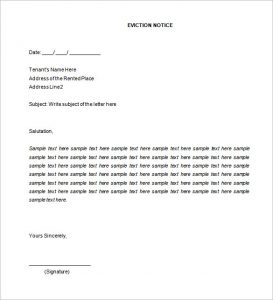 free printable eviction notice template free printable eviction notice template