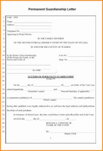 free printable legal guardianship forms temporary guardianship letter for travel permenetguardianshipletter www templatesample net