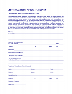 free printable medical forms free printable medical consent form