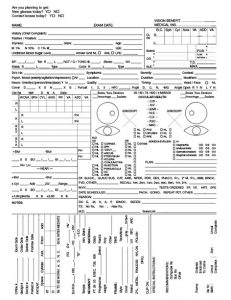 free printable medical history forms eye exam form sheets