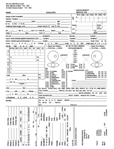 free printable medical history forms