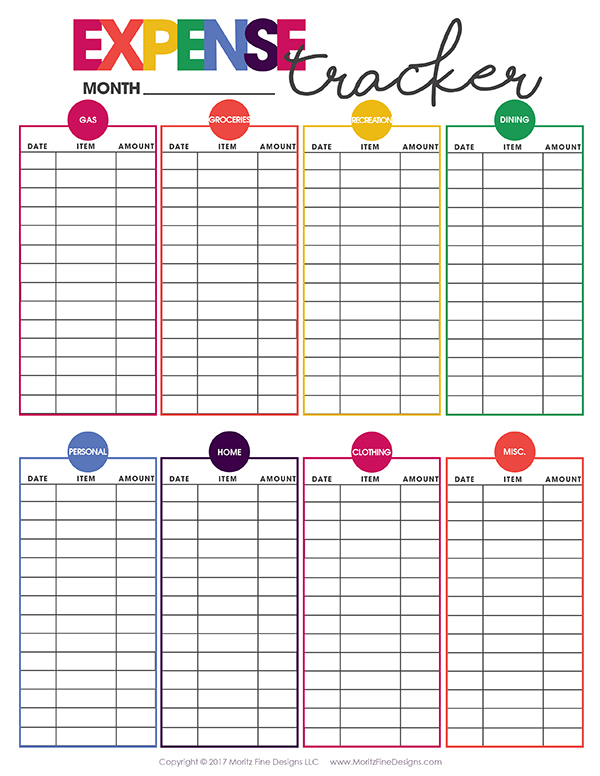 free printable monthly budget worksheets
