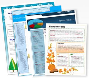 free printable newsletter templates main img