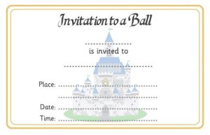 free printable postcard templates invitation to a ball