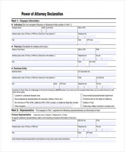 free printable power of attorney forms free printable power of attorney form