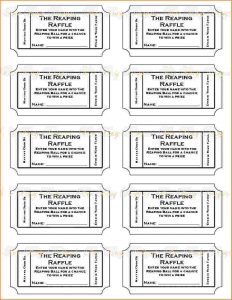 free printable raffle tickets printable raffle ticket template p