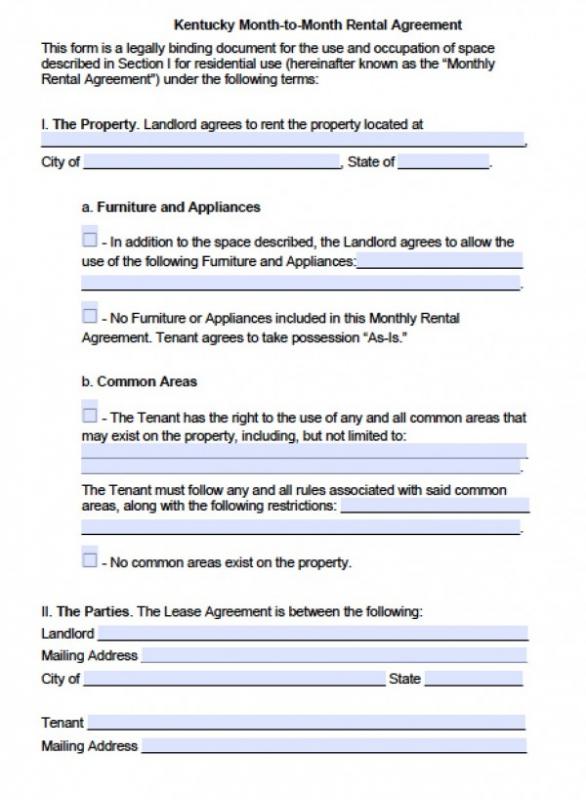 free printable rental agreements