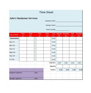 free printable timesheets timesheet template