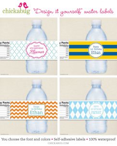 free printable water bottle labels chickabug water bottle labels