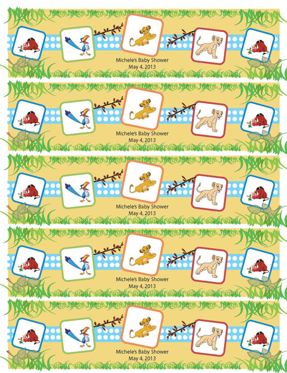 free printable water bottle labels for baby shower