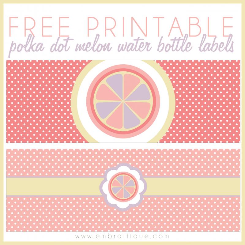 free printable water bottle labels