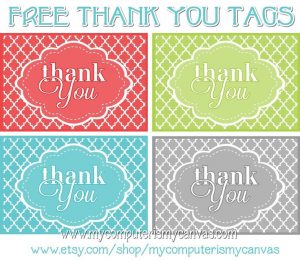 free printables thank you tags aacabcdbdd freebies printable printable tags