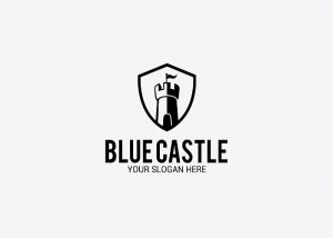 free psd logo logo castle template