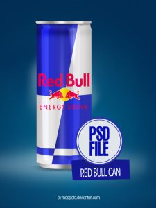 free psd logo psd red bull can by mostpato dylel