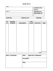 free purchase order template purchase order