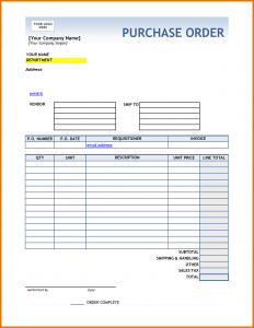 free purchase order template purchase order template sample