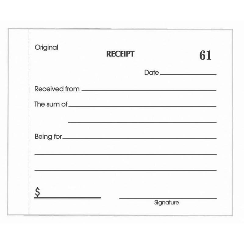 free rent receipt template