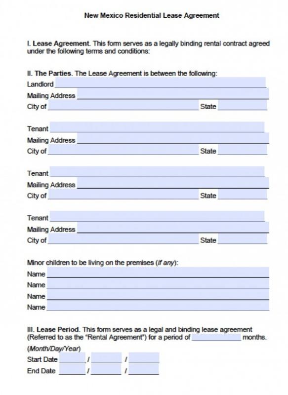 free rental agreement forms