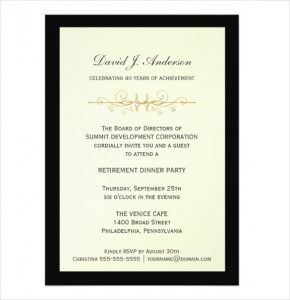 free retirement party invitation templates for word corporate retirement party invitations