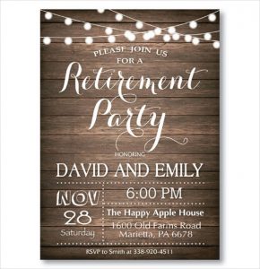 free retirement party invitation templates for word rustic retirement party invitation