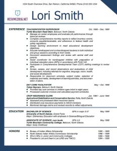 free sample resume for teachers teacher resume example