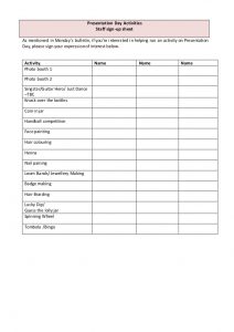 free sign in sheet template carnival expression of interest sheet staff
