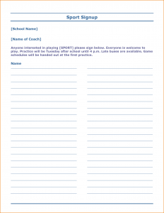 free sign up sheet free sign up sheet template