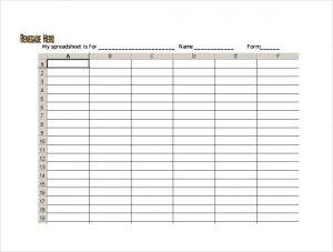 free spreadsheet template blank spreadsheet pdf template free download