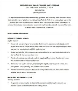 free teacher resume templates teacher resume templates free sample example format english resume template