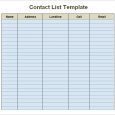 free wedding program template word contact list template