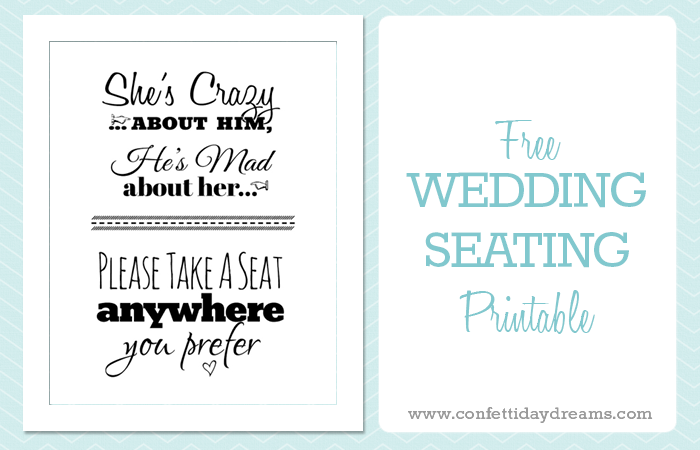 free wedding seating chart template
