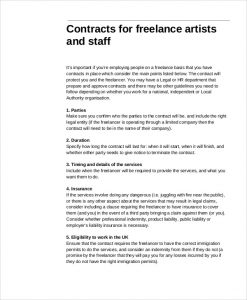 freelance graphic design contract template pdf freelance artist