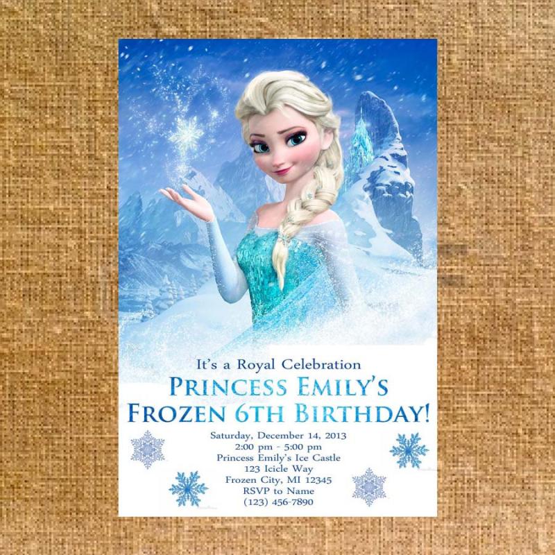 frozen birthday party invitations