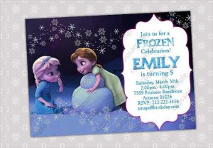frozen party invitations frozen birthday invitation template for small kids