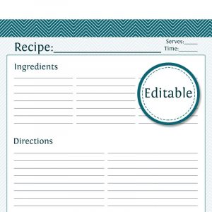 full page recipe template for word full page recipe card templates
