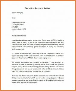 fundraising thank you letter fundraising letter template letter requesting donations for school word format
