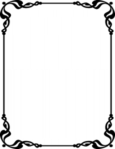 funeral card template showcard border