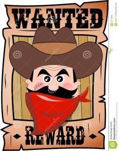 funny wanted posters cartoon wanted poster bandit face d fat cowboy red bandanna hat isolated white background eps file available you