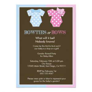 gender reveal invitation template bowties or bows gender reveal invitation reccfaecfdc imtzy byvr