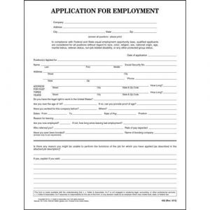 general application for employment