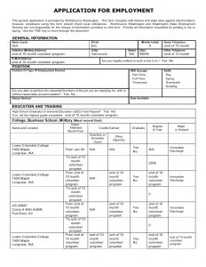 general application for employment generic job application