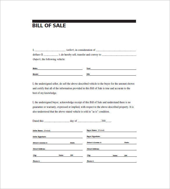 general bill of sale pdf