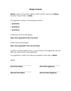 general partnership agreement template simple contract template