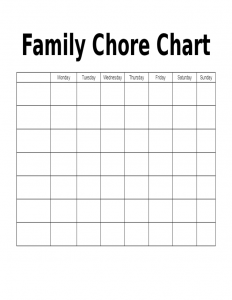 general power of attorney form pdf weekly family chore chart l