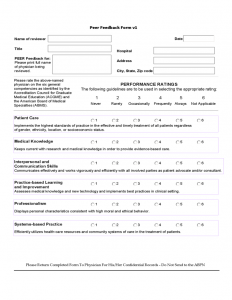 general power of attorney template physician peer feedback form l