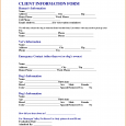 generic car bill of sale customer information form template