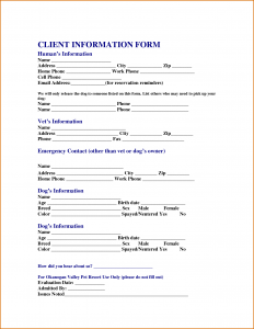 generic car bill of sale customer information form template