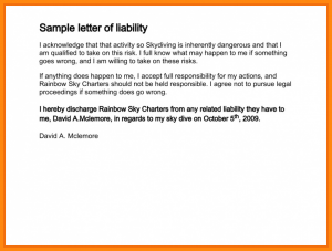 generic reference letter disclaimer letter sample disclaimer letter example sample letter of liability