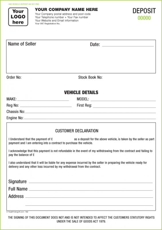generic vehicle bill of sale
